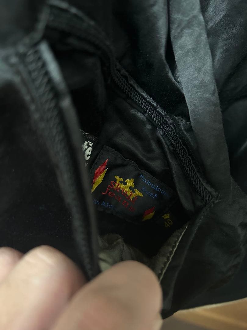 SKULL JEANS リバーシブルスカジャン ボンバージャケット40 スカル