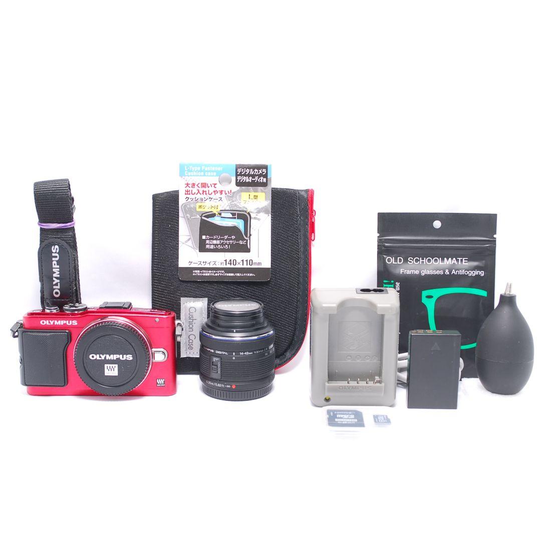 ❤即購入1000円OFF❤OLYMPUS PEN E-PL6 REDレンズキット