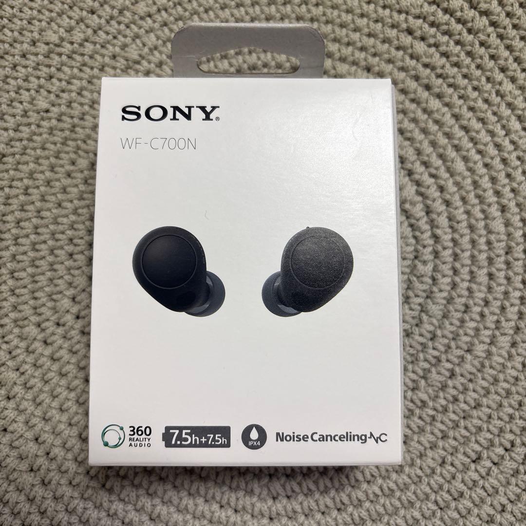 [新品 未使用]SONY WF-C700N ワイヤレスイヤフォン　黒　ブラック