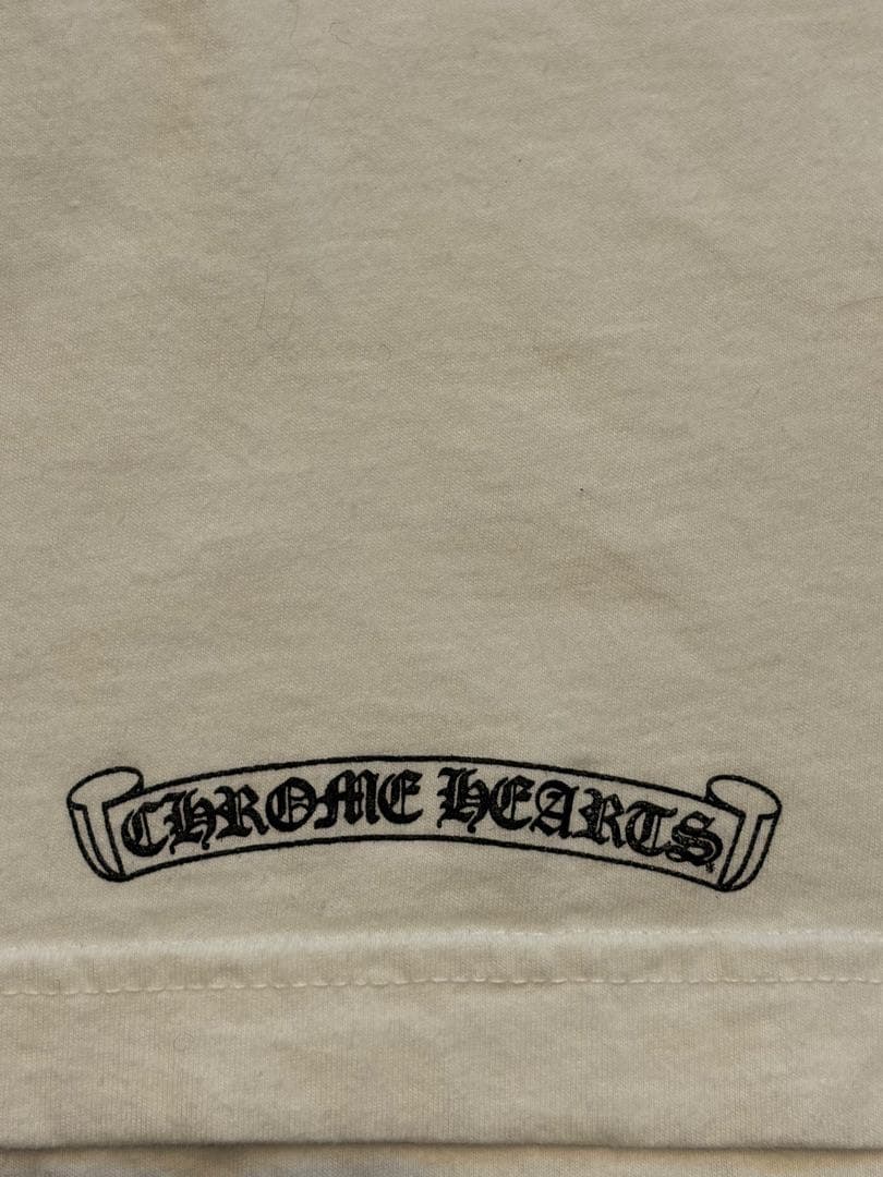 美品XLサイズCHROME HEARTS ホワイト長袖シャツ