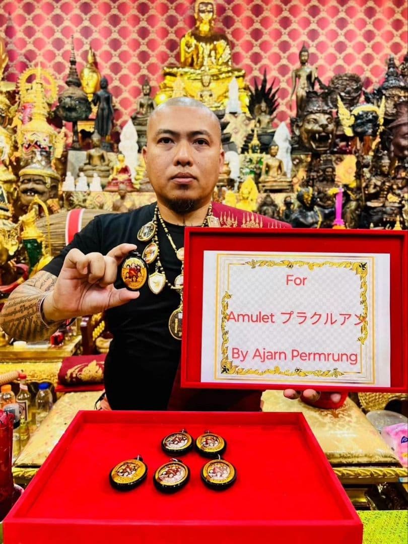 タイのお守り　プラクルアン　5人女性精霊お守り　恋愛　幸運　金運