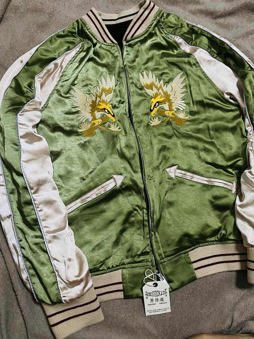 未使用 2面用 NON STOCK & CO 別珍 虎鷲 限定 スカジャン 美品