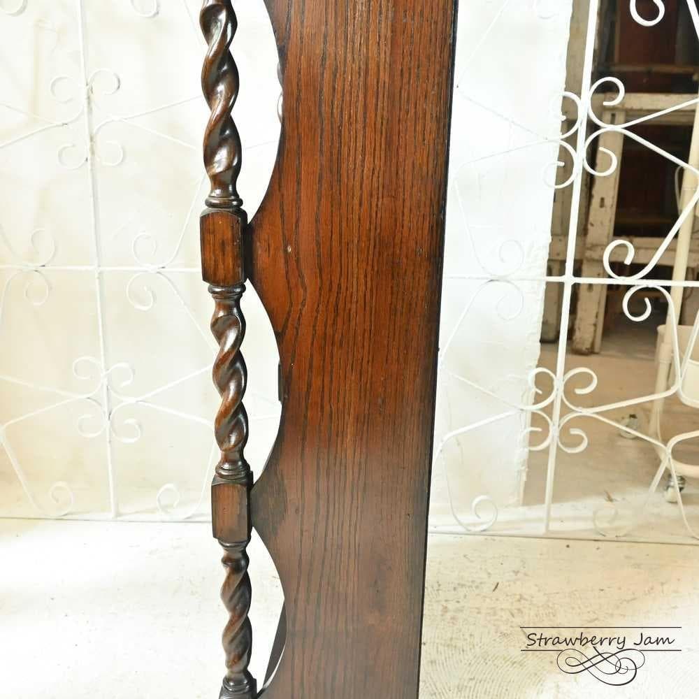 L3705-283 英国アンティーク ブックスタンド 本棚 収納 飾り棚 オーク