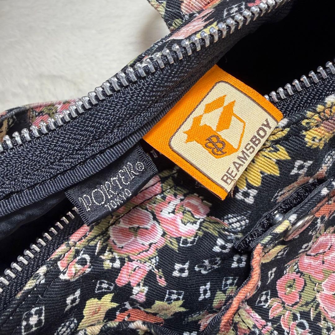PORTER×BEAMS BOY 花柄モノグラム　ミニボストン