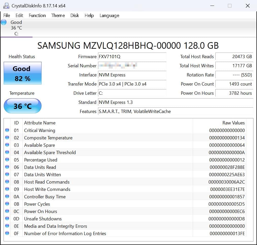 Windowsノート本体 NEC-PC-GN1643ZGF/i5-8265U/8GB/128GB NVMe