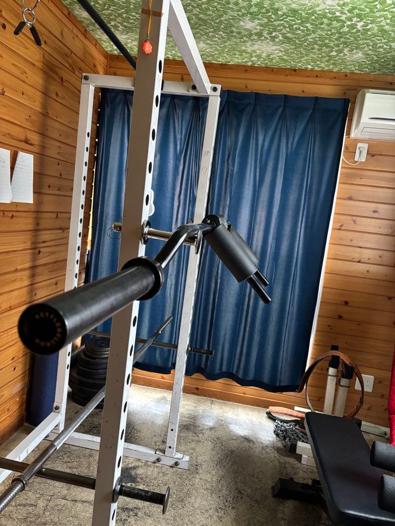 セーフティースクワットバー　50mmプレート用　スプリングカラー付き