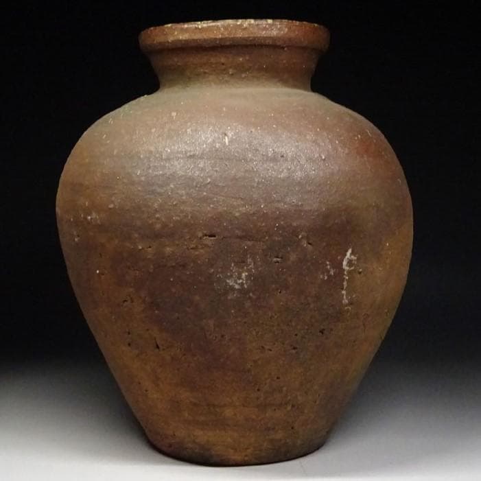 【大名品】◆古丹波 壷 菊花紋 窯印 下賜品◆検）白磁 古信楽 古九谷 古備前