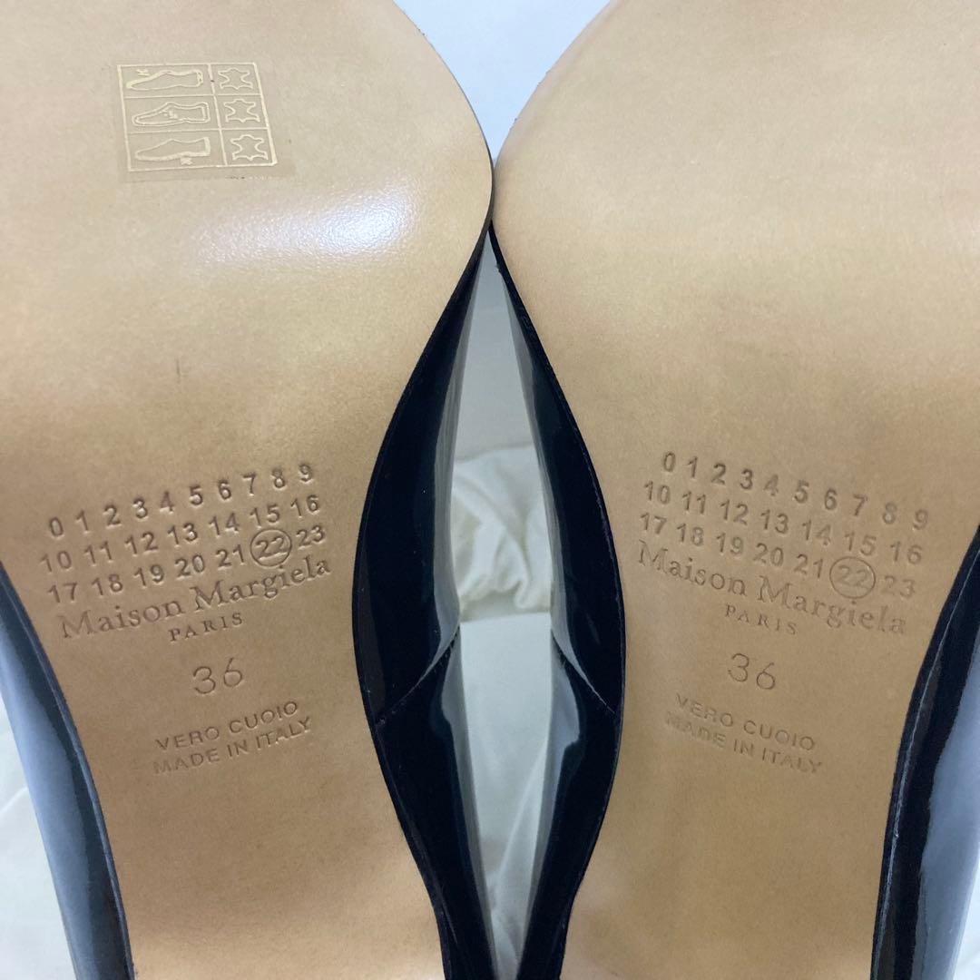 新品 定価12.6万円 MARGIELA マルジェラ パンプス 36 ブラック