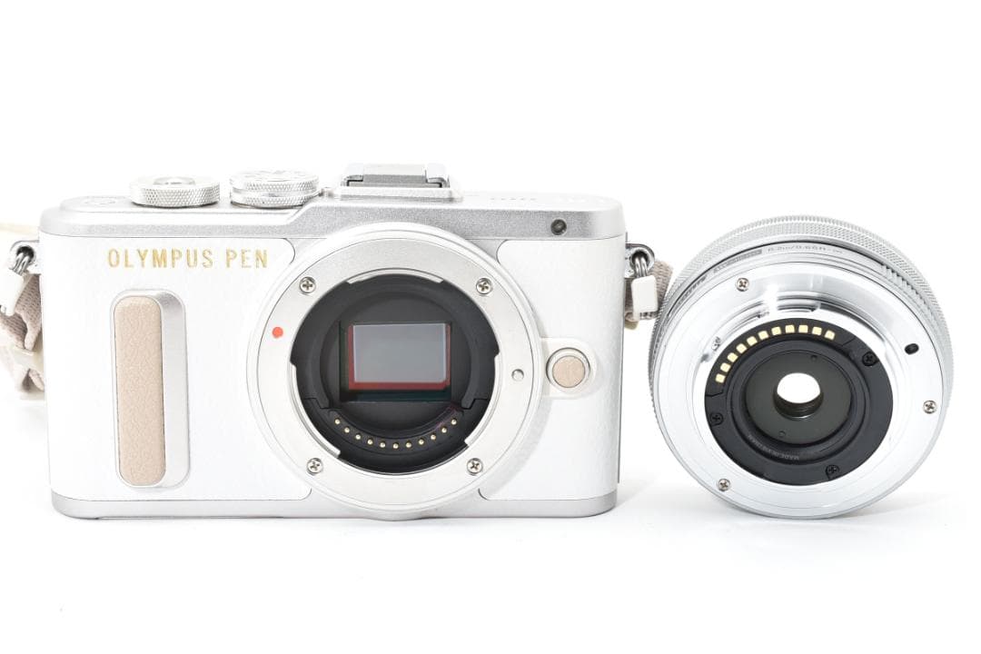 【極美品】OLYMPUSオリンパス PEN E-PL8ホワイト14-42ｍｍ