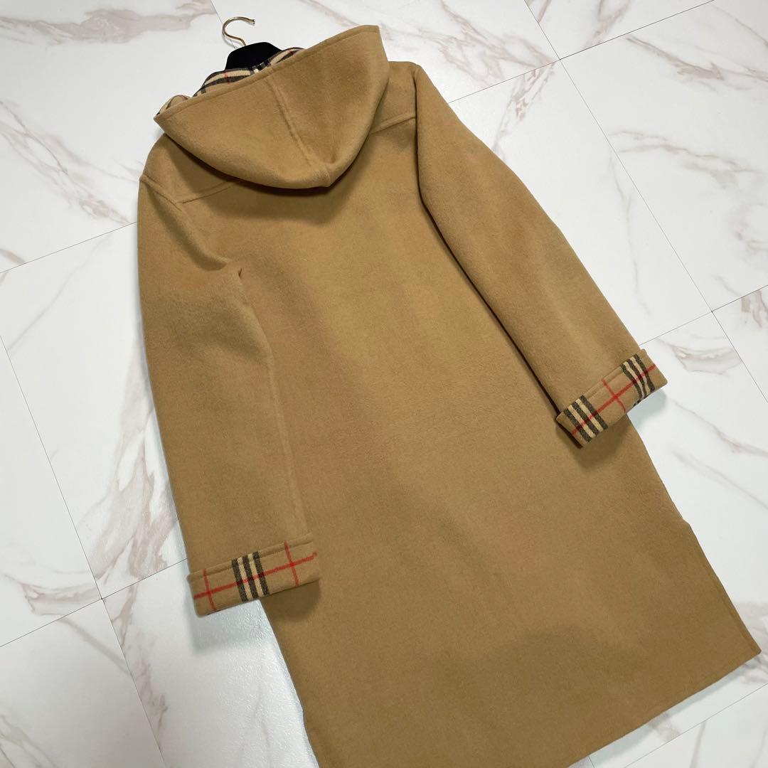 希少✨バーバリーズ ロングダッフルコート カシミヤ ダブルフェイス ノバチェック