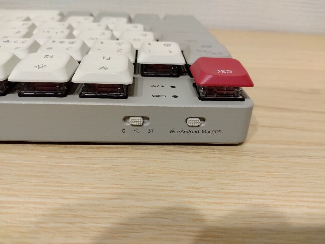 Keychron K1 MAX RETRO 日本語配列 赤軸 White LED