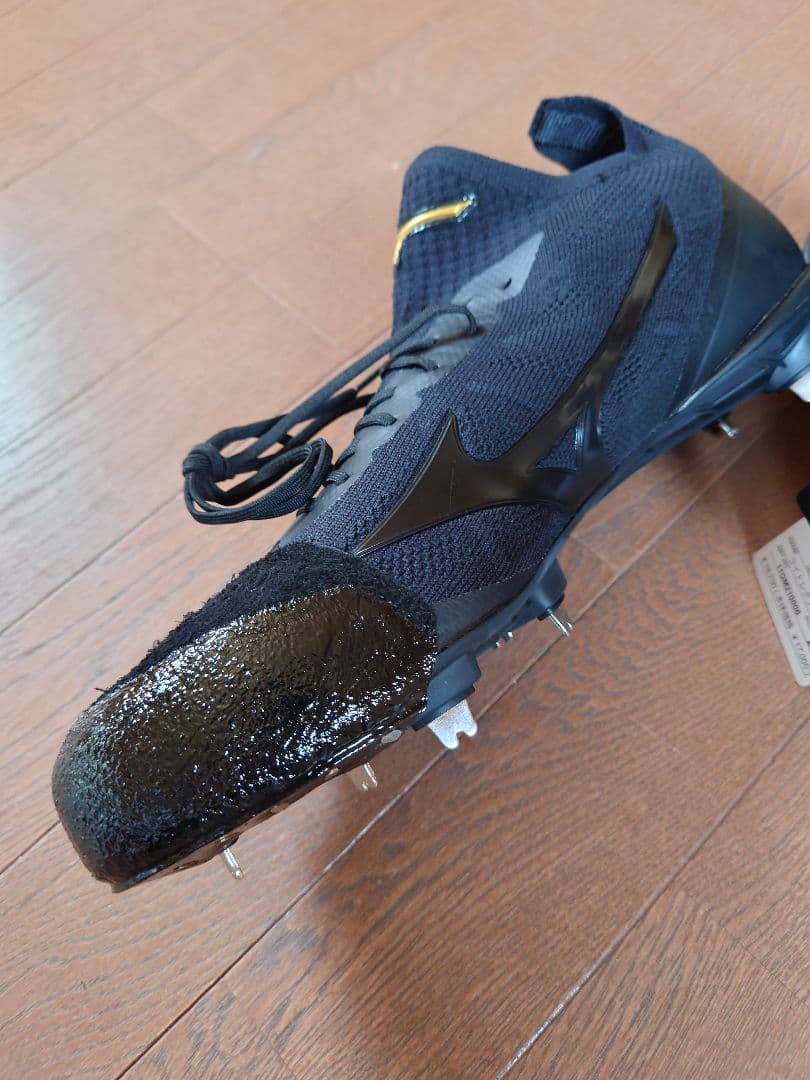 Mizuno 野球スパイク 28.5cm 黒（Ｐ皮付）