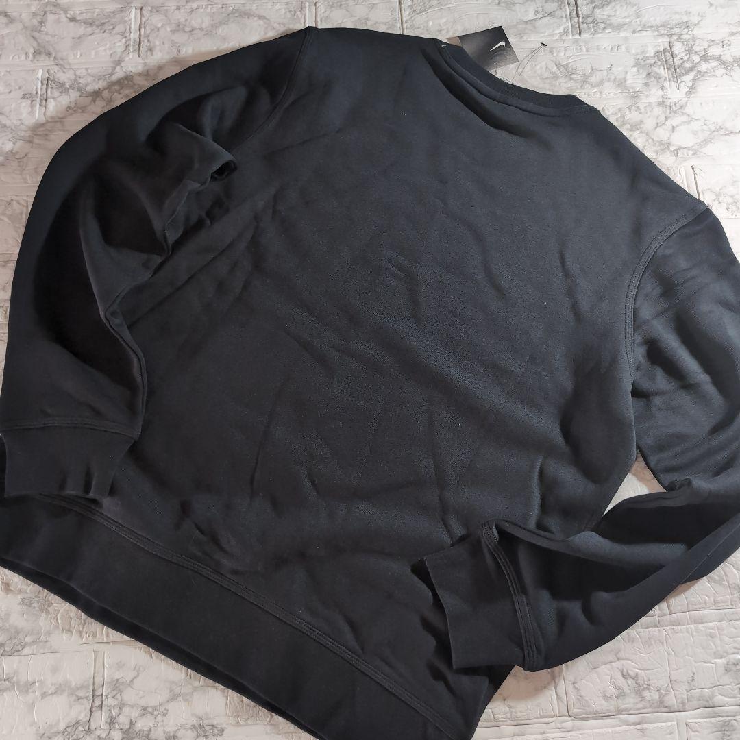 Nike 刺繍ソロスウッシュブラック セットアップ XL 黒 上下 ①