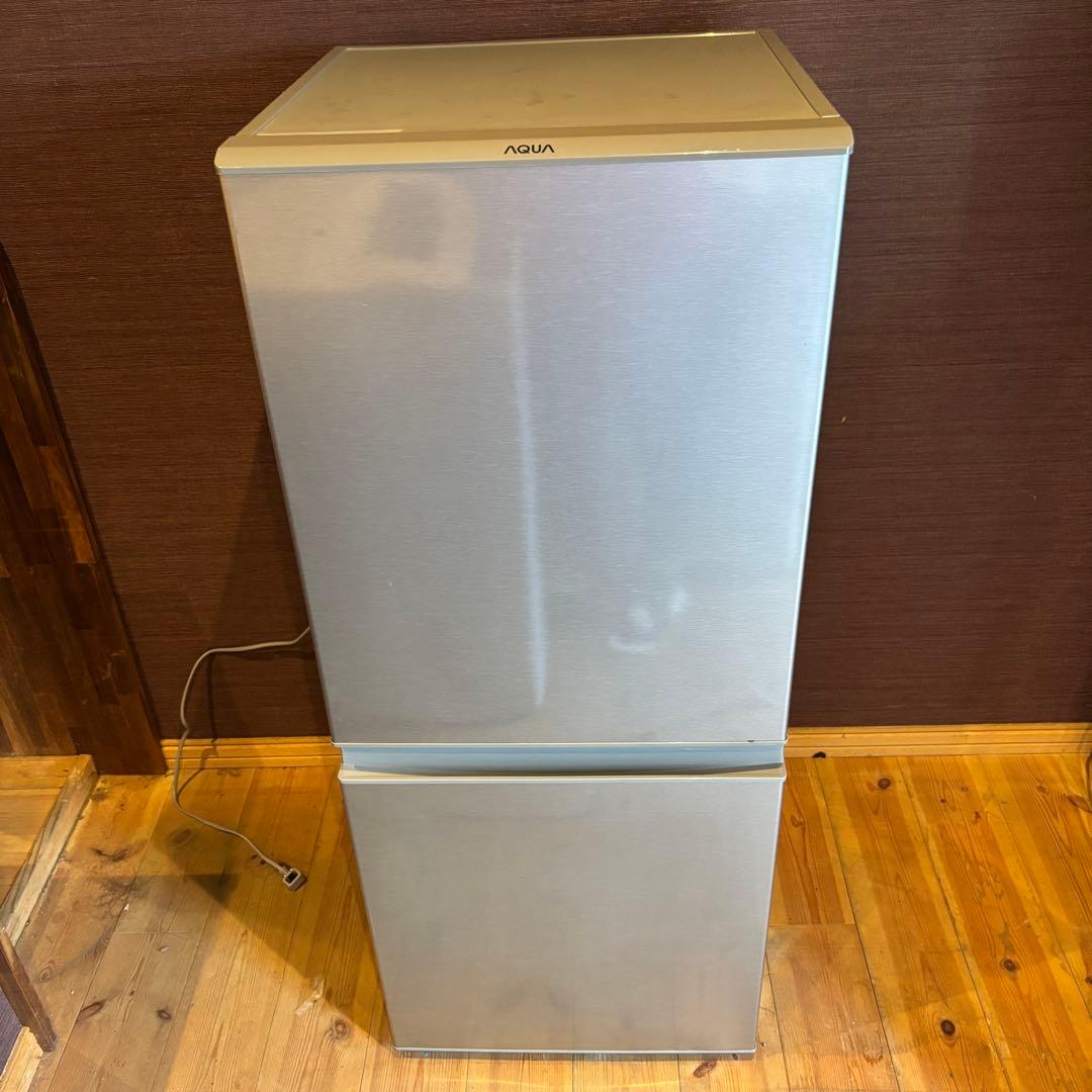 【大阪市内引取限定】AQUA 二段式　冷蔵庫　AQR-13H (S) 19年製