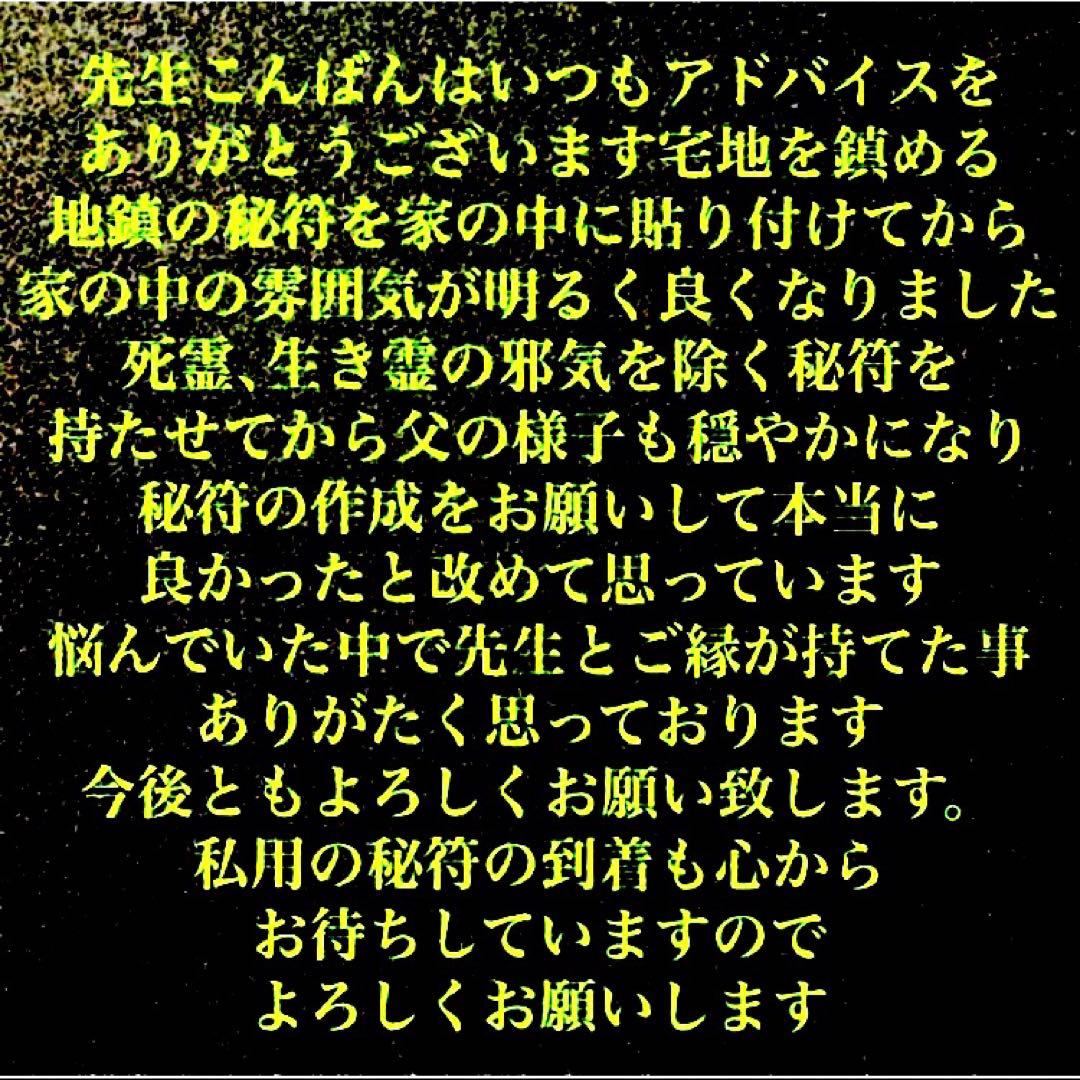 秘符(中松屋)家相　地相　土地　邪気　悪霊　生き霊　護符　霊符　お守り