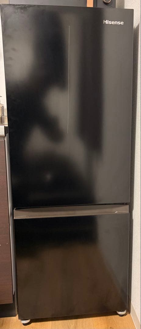 【直接取引限定】ハイセンス 2ドア冷蔵庫 162L ブラック（HR-D15F）