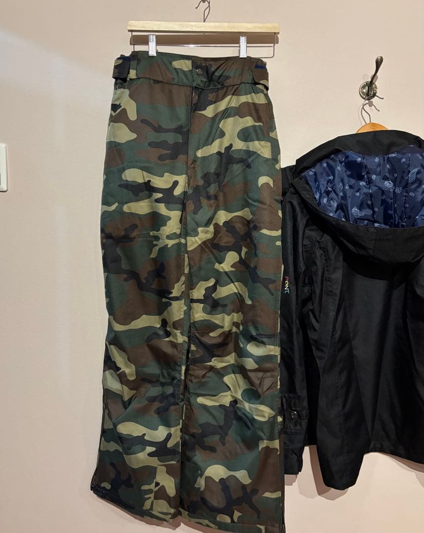 PONTAPES スキー スノーボードウェアセット XL 迷彩 メンズ