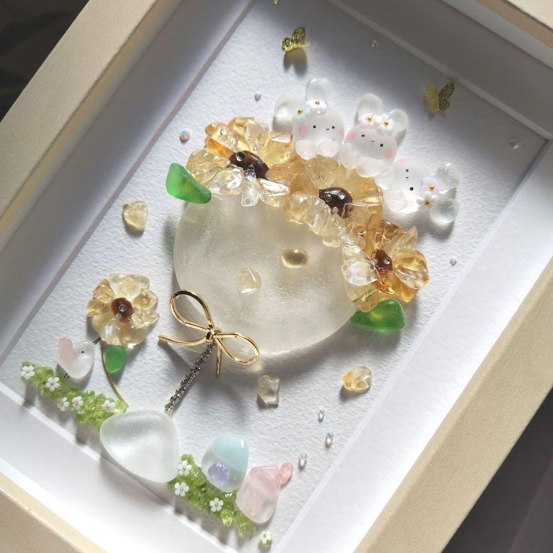 シーグラスアート『 向日葵カクテル•*¨*•.¸♬︎』他4点