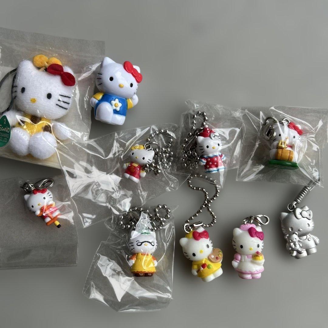 ハローキティ ボールチェーンキーホルダー　チャーム　レア！10個セット