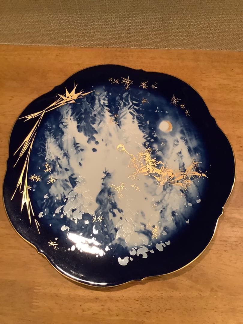 マイセン Meissen イヤープレート 1992年　約30cmクリスマス