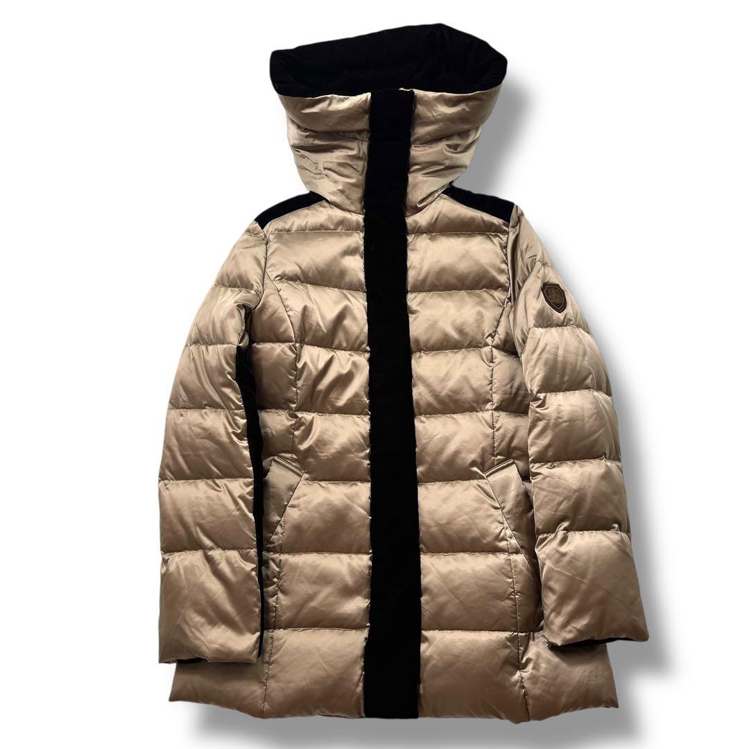 【極美品】Aquascutum アクアスキュータム ダウンコート ベルト　ベロア