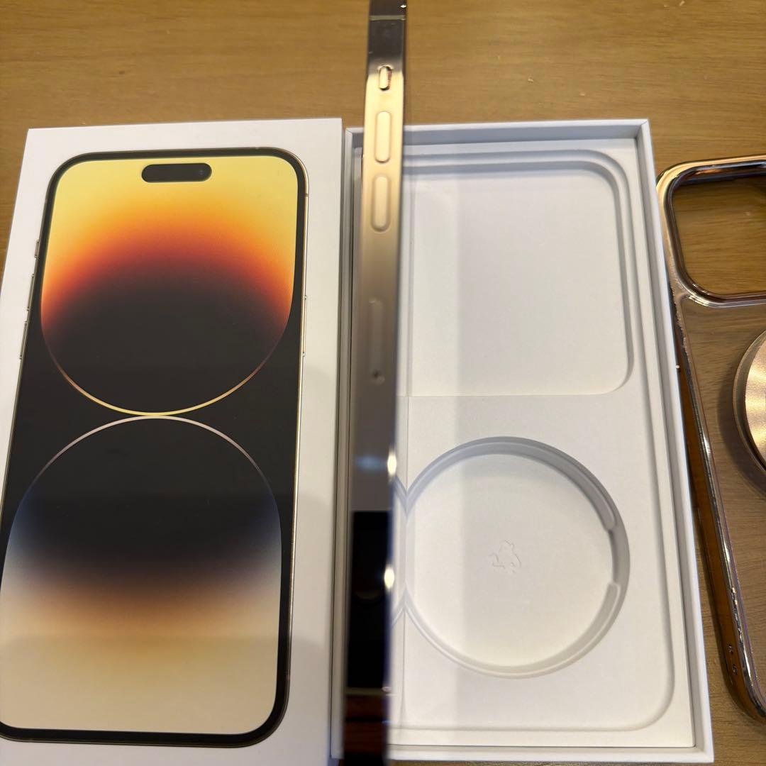【美品】Apple iPhone 14 Pro Maxゴールド 本体　128G
