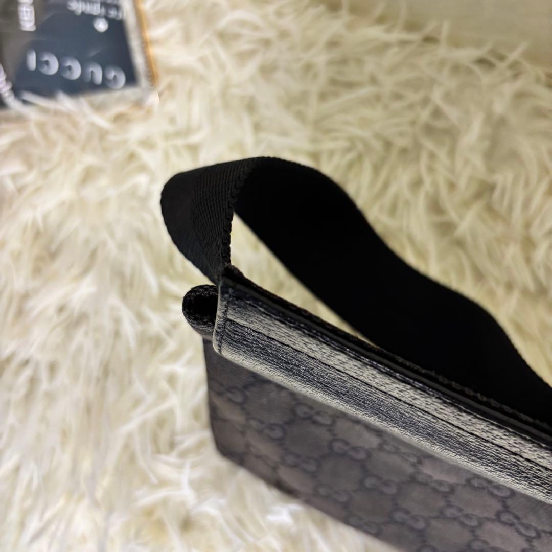 GUCCIグッチ⭐︎ボディバッグ⭐︎GGパターン⭐︎ブラック⭐︎