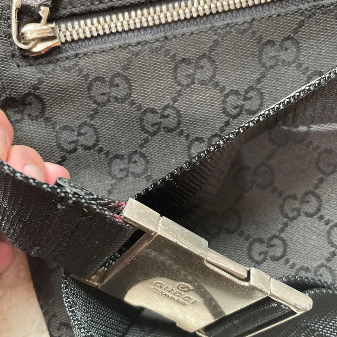 GUCCIグッチ⭐︎ボディバッグ⭐︎GGパターン⭐︎ブラック⭐︎