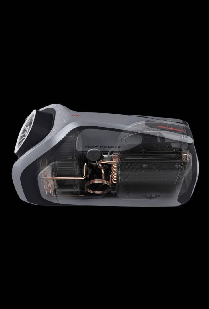 ☆新品同様☆バッテリー×2 専用ケース付☆ゼロブリーズ ポータブルクーラー★