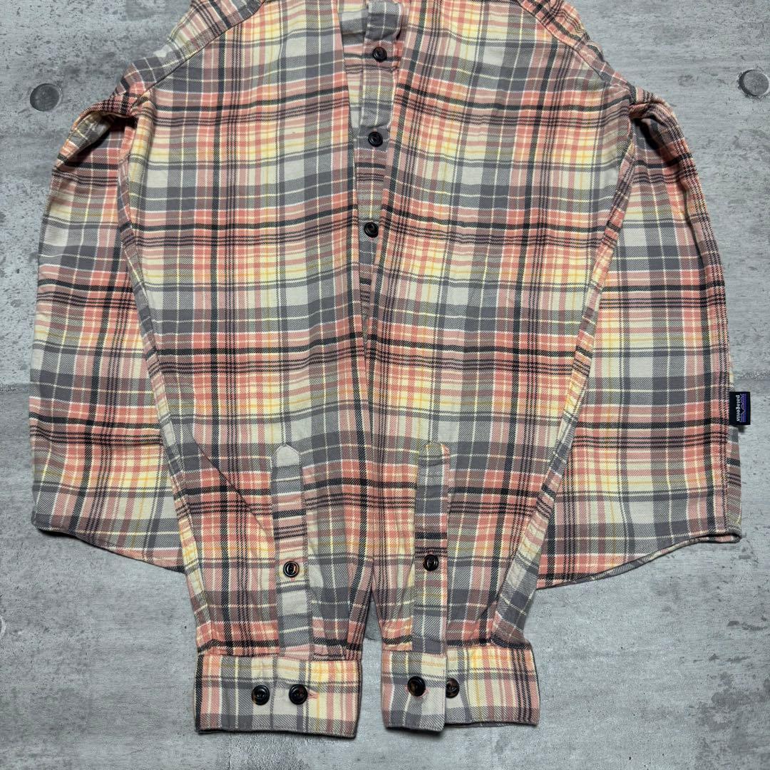patagonia 20年製 フィヨルドフランネルシャツ ピンク ネルシャツ M