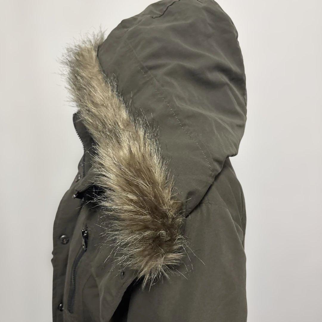 y2k ファー付モッズコートグランジフェアリー　森ガール 平成ギャル　geek