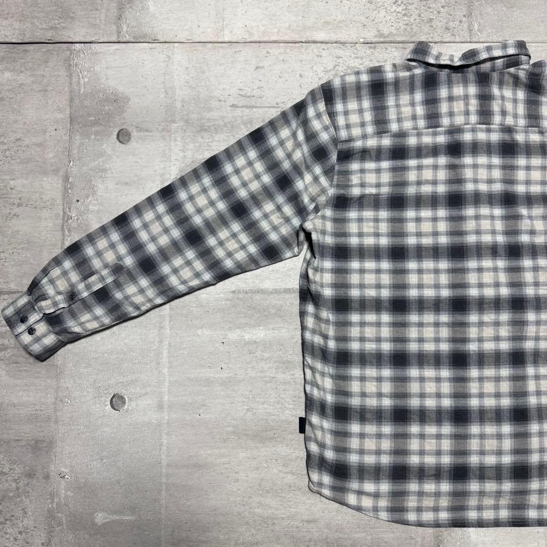 patagonia 17年製 フィヨルドフランネルシャツ オンブレ ブラック