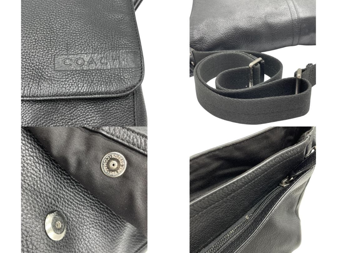 COACH F70423 キャムデン ペブルドレザー メッセンジャーバッグ