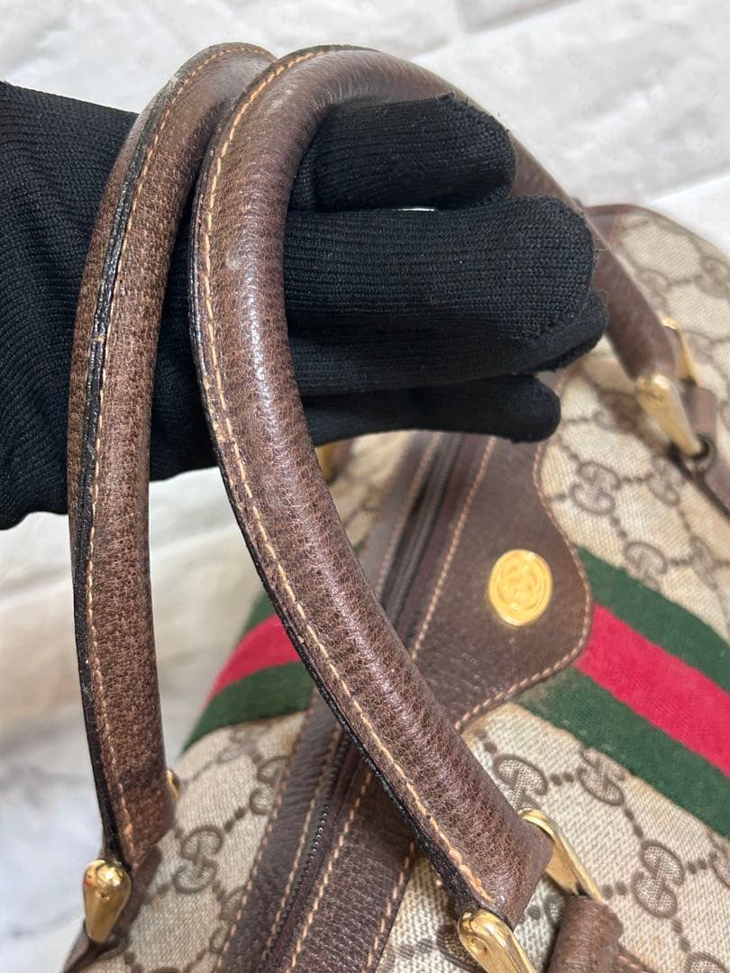 GUCCIオールドグッチ　シェリーライン　ミニボストン　ハンドバッグ