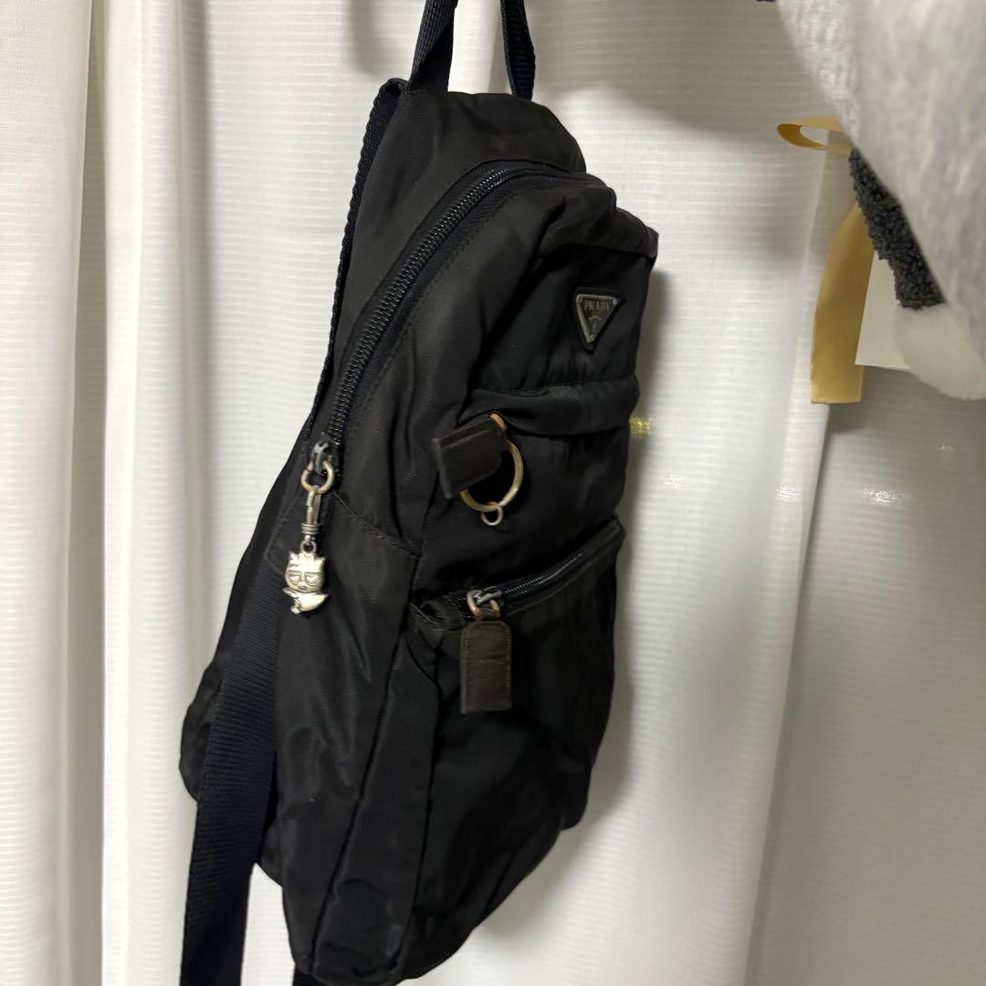 聖*様 PRADA プラダ リュック バックパック ナイロン ブラック