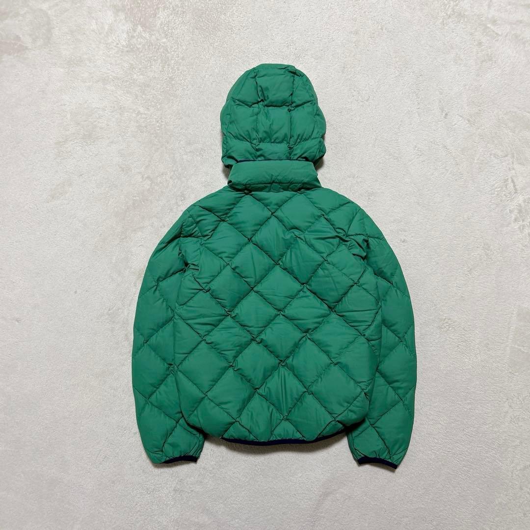 美品 mont-bell リバーシブル ダウンジャケット グリーン　ネイビー