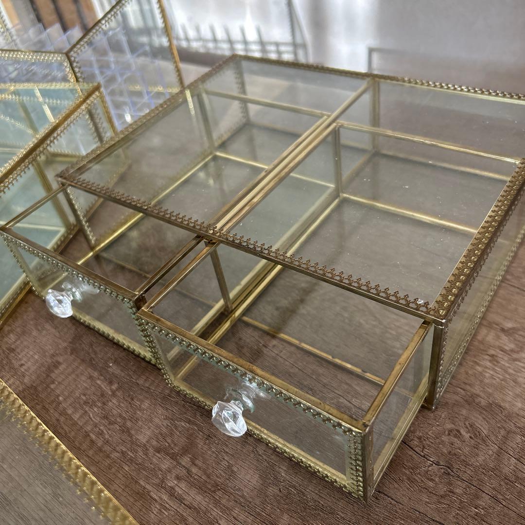 ガラス製コレクションボックスセット