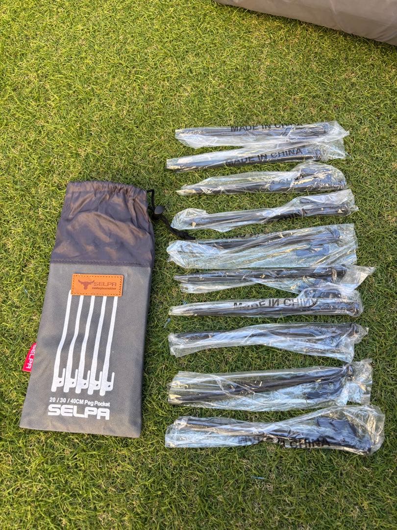 スノーピーク エントリーパックTT 専用マットシート付 ＋ペグ10本＆ハンマー付