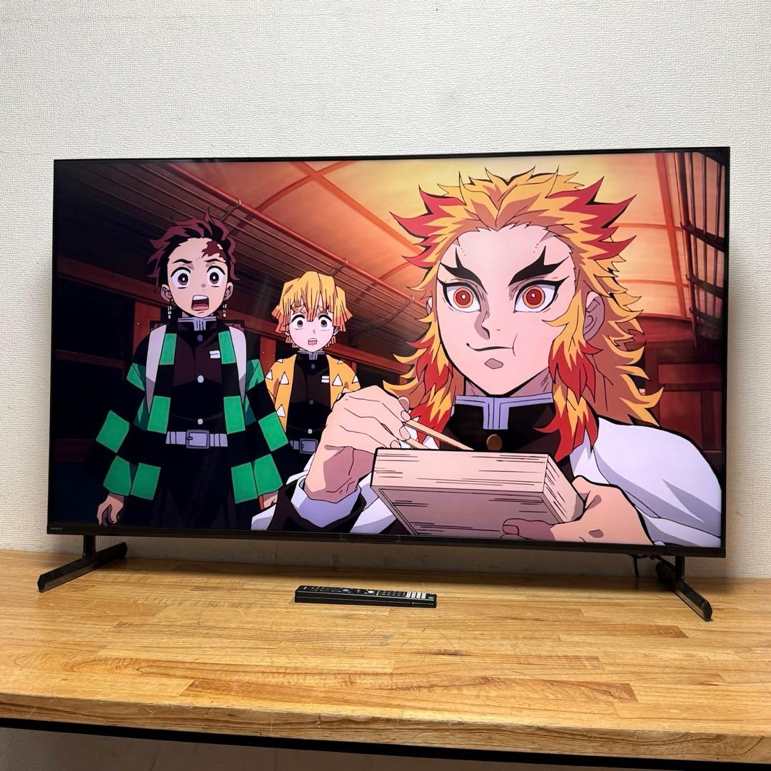 SONY 65V型 4K 液晶テレビ BRAVIA KJ-65X80K アプリ○