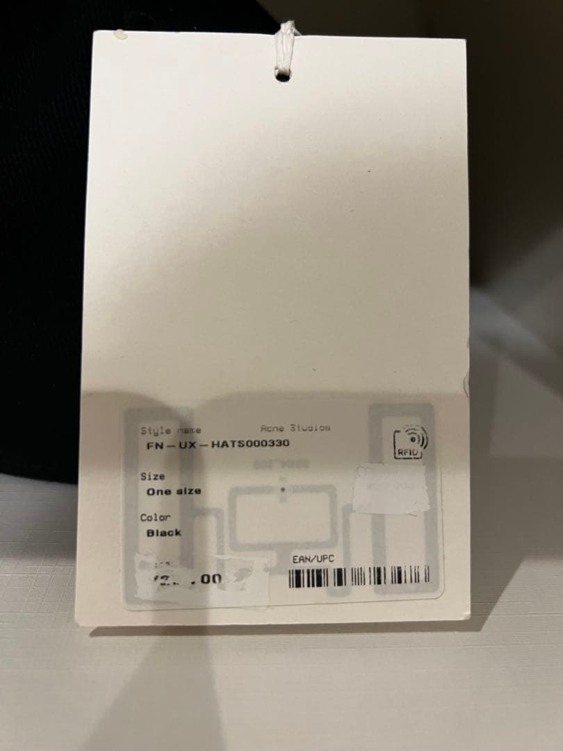 Acne Studios ブラック ベースボールキャップ