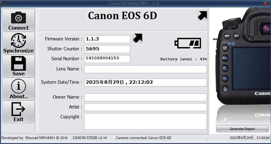 ☆ショット5695回☆良品 Canon EOS 6D ＃307