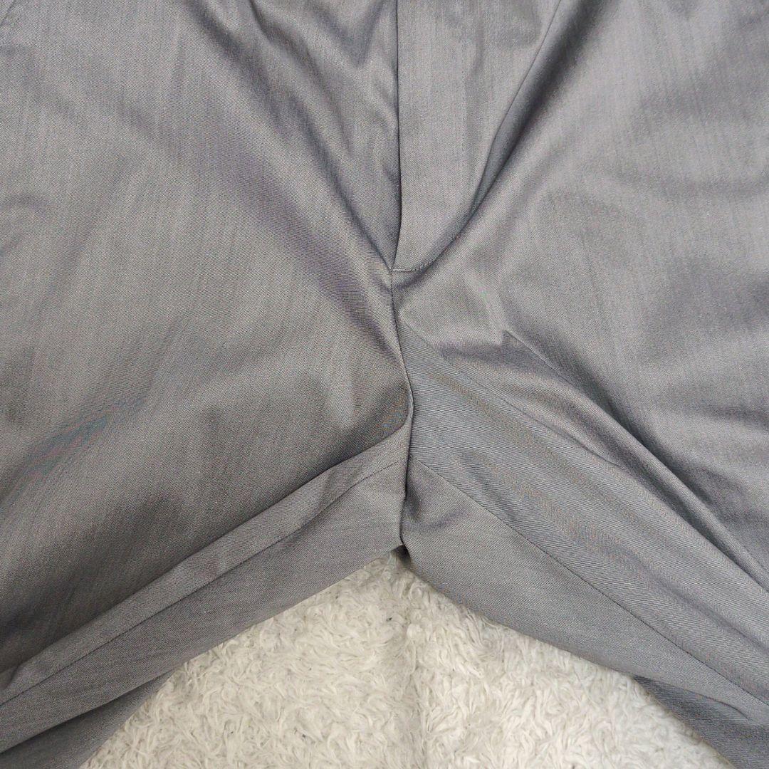 23区　スーピマシャンブレー　パンツスーツ　セットアップ　グレー　大きいサイズ