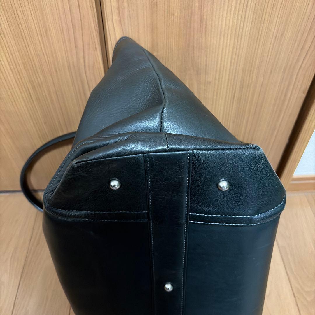 FIVE WOODS ダークネイビーレザー トートバッグ