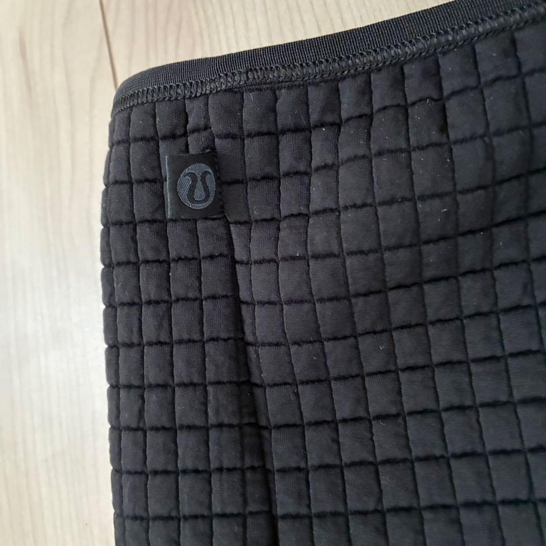 美品 ルルレモン lululemon キルティングスウェット 上下セット 黒 S