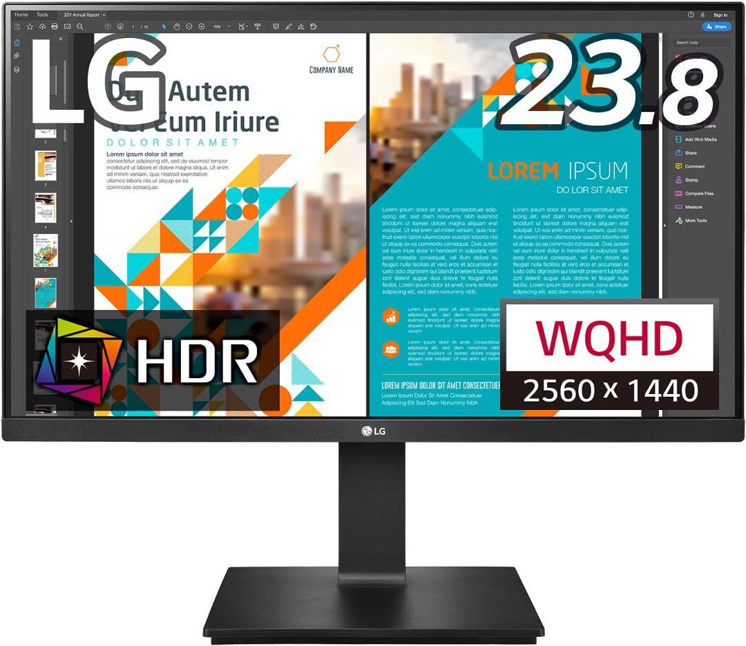 送料込み! 極美品 LG 24QP550-B 23.8インチ モニター HDR