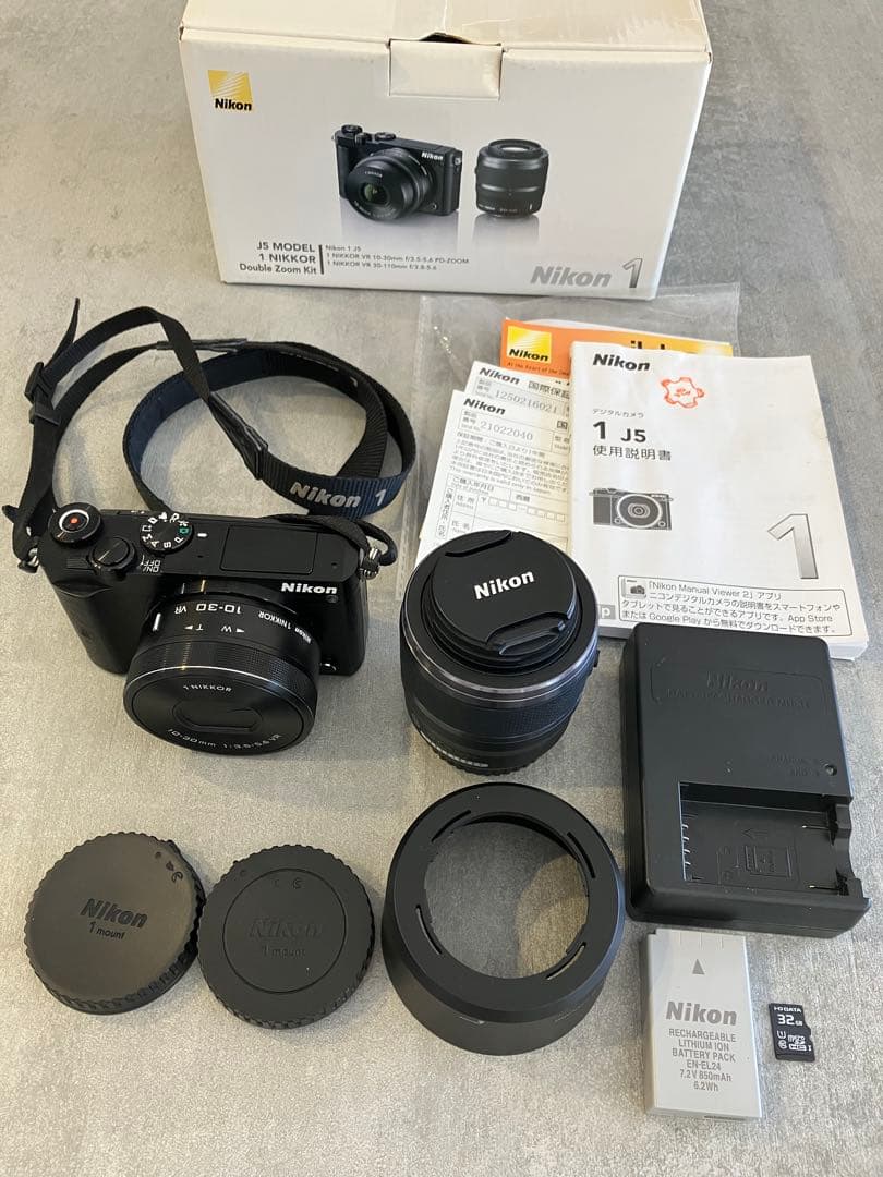 Nikon ミラーレス一眼 Nikon1 J5 ダブルレンズキット ブラック
