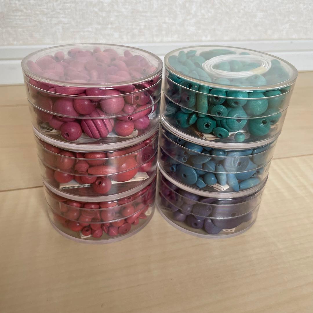 ジョバネック　ドイツ製　木製ビーズ　ウッドビーズ　ニキティキ