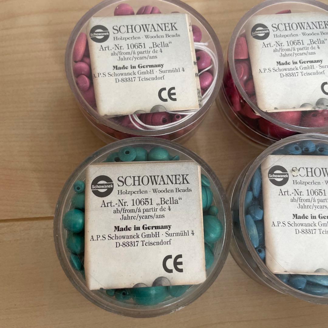 ジョバネック　ドイツ製　木製ビーズ　ウッドビーズ　ニキティキ