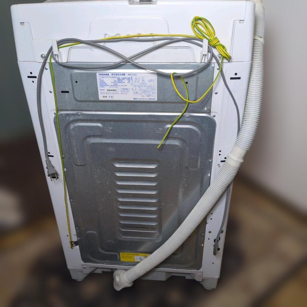 TOSHIBA 洗濯機 5kg AW-605 2012 全自動洗濯機 動作良好