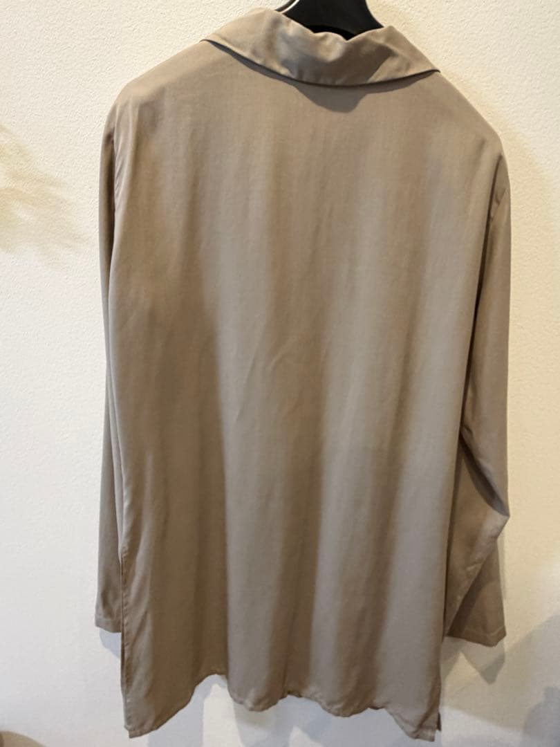 agnes b. アニエスベー　フランス製　シルク100％　長袖シャツ　ブラウス